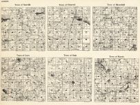 Waushara County - Saxeville, Hancock, Bloomfield, Leon, Oasis, Maroin, Wisconsin State Atlas 1930c